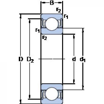 підшипник 61820-2RZ SKF