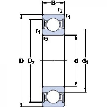 підшипник 6312-2RS1 SKF