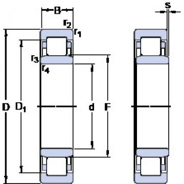 підшипник NU 1005 SKF