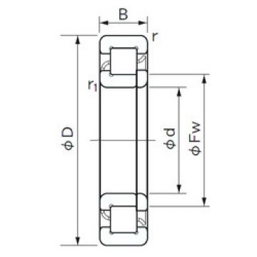 підшипник NUP 2218 E NACHI