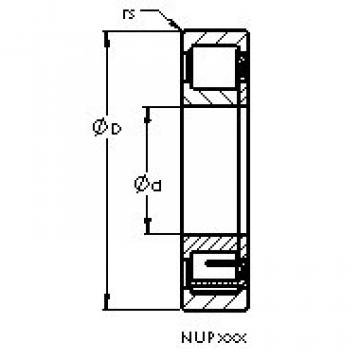 підшипник NUP220 EM AST