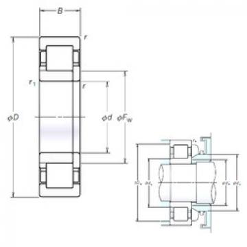 підшипник NUP2238EM NSK