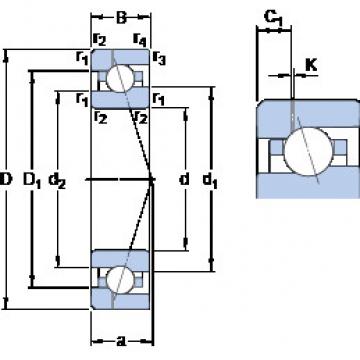 підшипник 7016 ACE/HCP4AH1 SKF