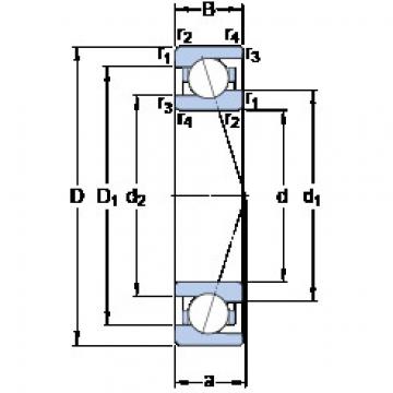 підшипник 71907 CE/P4A SKF