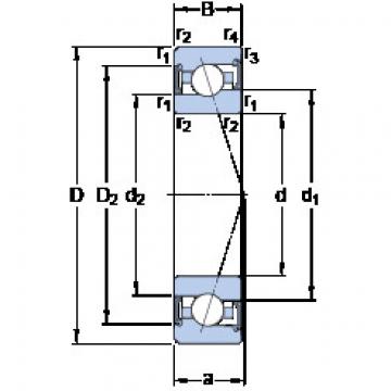 підшипник S7010 ACE/HCP4A SKF