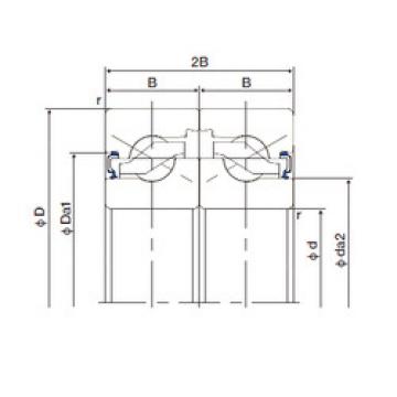 підшипник 40TAB07DF-2LR NACHI