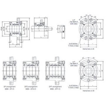 підшипник WBK40DF-31 NSK