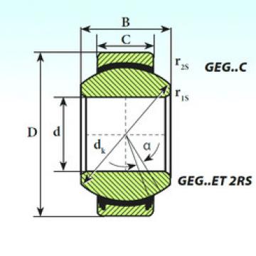 підшипник GEG 6 C ISB