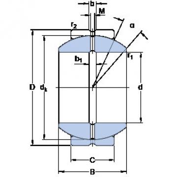 підшипник GEZH 204 ES SKF