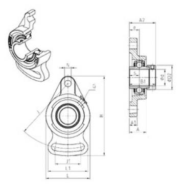 підшипник EXFA207 SNR