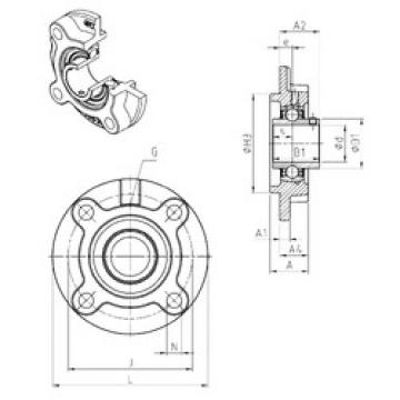 підшипник UCFC205 SNR