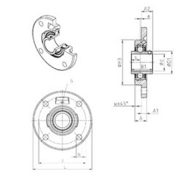 підшипник UCFCE206 SNR