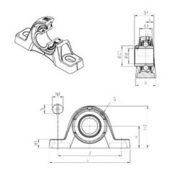 підшипник UCPLE202 SNR