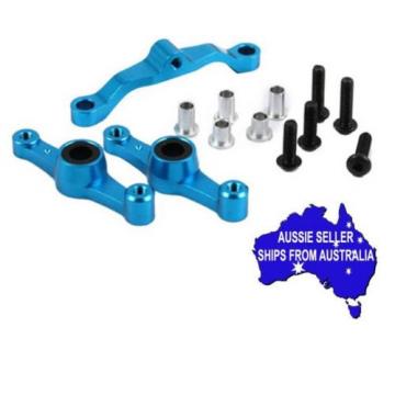 Yeah Racing Blue alloy ball bearing steering kit for Tamiya TT01E 1:10 RC car.