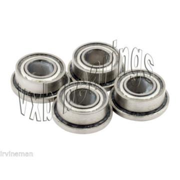 4 Slot Car Flange Bearing 1/8&#034;x 1/4&#034;inch Hybrid Ceramic ABEC-7 P4 Top Quality