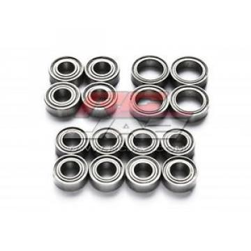 Jazrider Metal Sealed Ball Bearing (16pcs)Set For Tamiya TT02/TT02D 1/10 RC Car