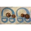 Vintage Original Copper Tone Novelty Bearings Cufflinks Car/Motorcycle Rockers #4 small image