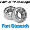 10 x 1150 Steel Ball Race Bearings for RC Car Truck Buggy - Fits Tamiya Wheels