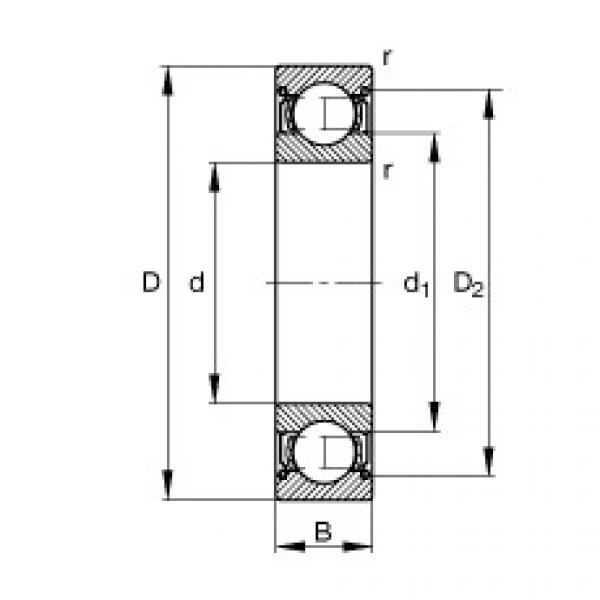 підшипник 61810-2Z-Y FAG #1 image