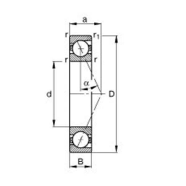 підшипник B7009-E-T-P4S FAG #1 image