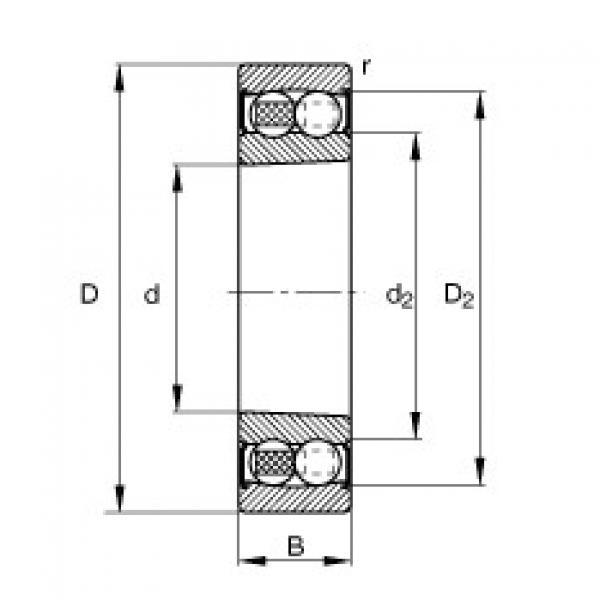 підшипник 2206-K-2RS-TVH-C3 FAG #1 image