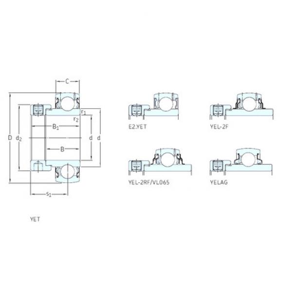 підшипник YET209 SKF #1 image