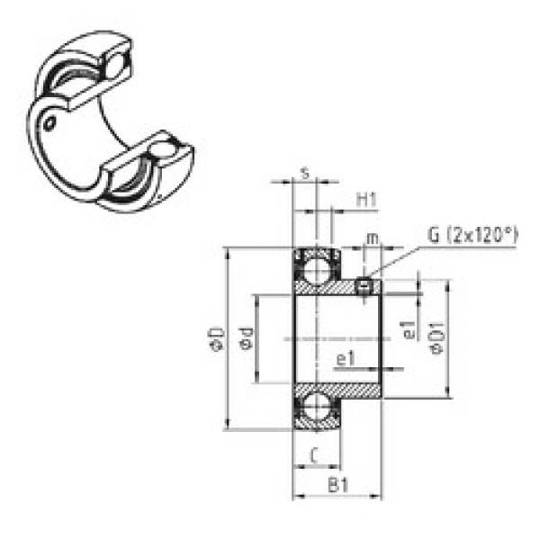 підшипник US206-20 SNR #1 image