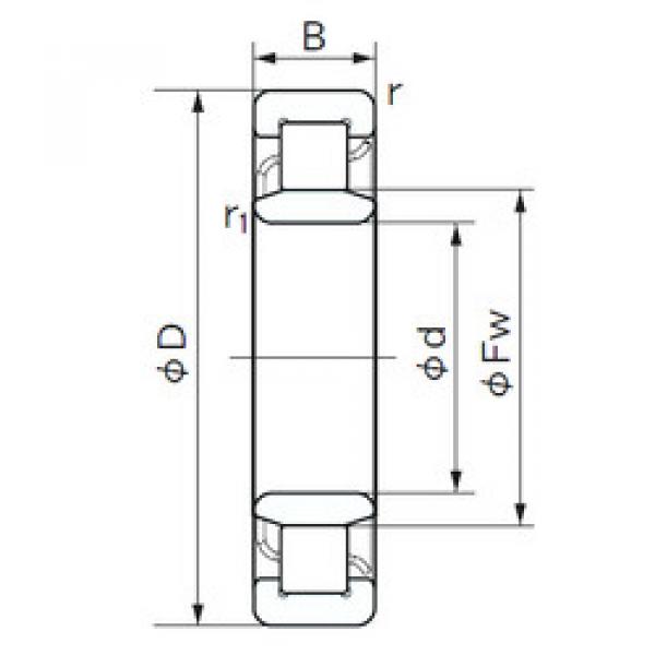 підшипник NU 1096 NACHI #1 image