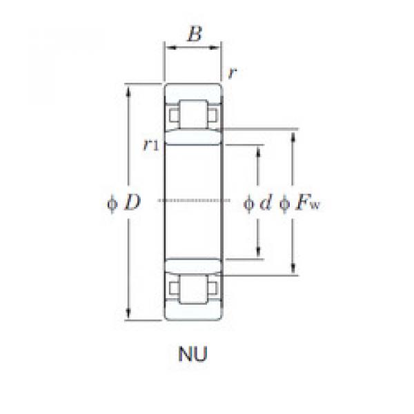 підшипник NU1068 KOYO #1 image