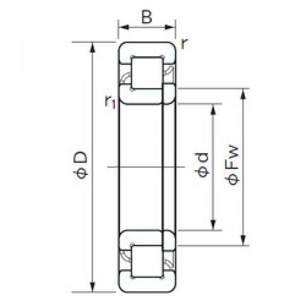 підшипник NUP 214 E NACHI #1 image