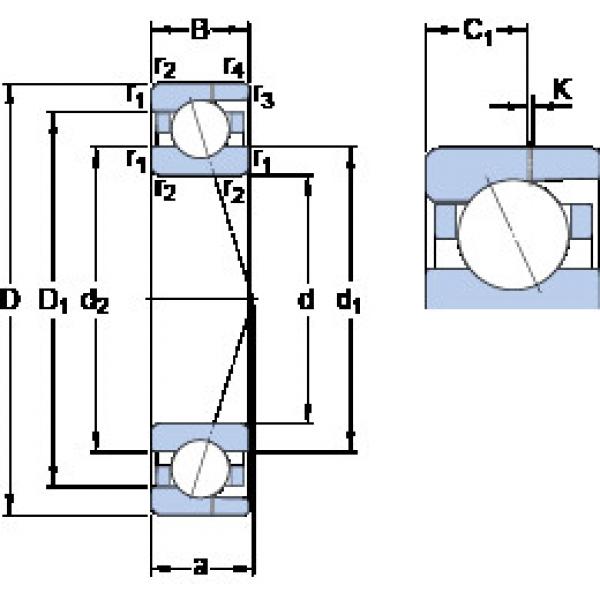 підшипник 7002 ACD/P4AH SKF #1 image