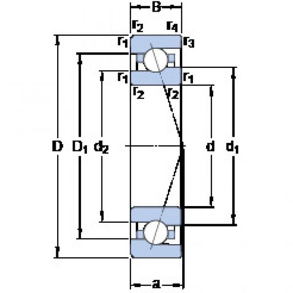 підшипник 7000 CE/P4A SKF #1 image