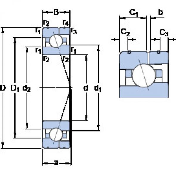 підшипник 7005 ACE/HCP4AL SKF #1 image