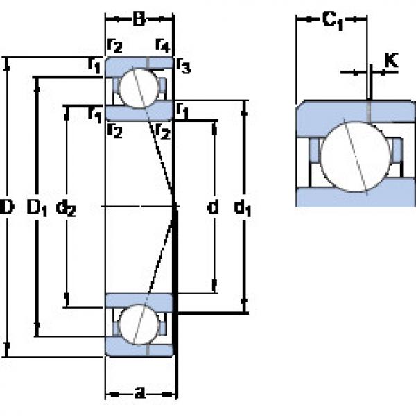 підшипник 71902 CE/HCP4AH SKF #1 image