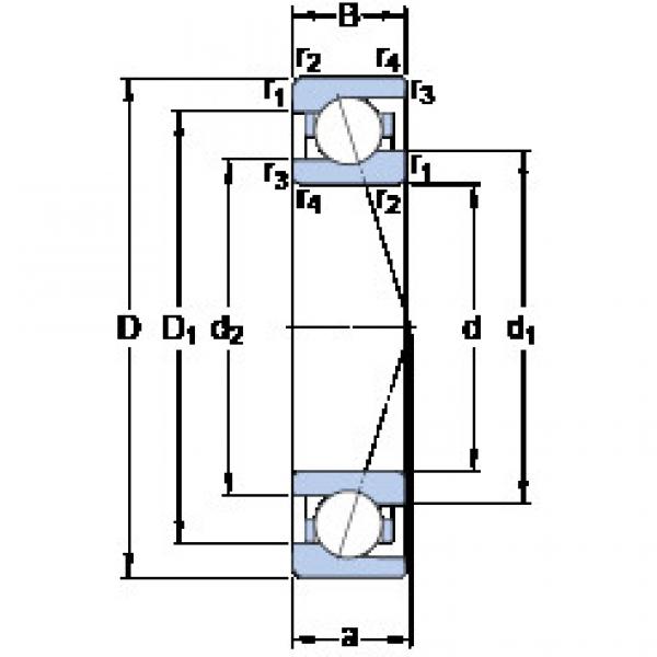 підшипник 71907 CE/P4A SKF #1 image