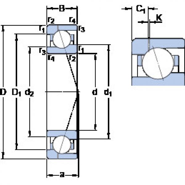 підшипник 71919 CE/HCP4AH1 SKF #1 image