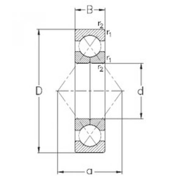 підшипник QJ215-MPA NKE #1 image