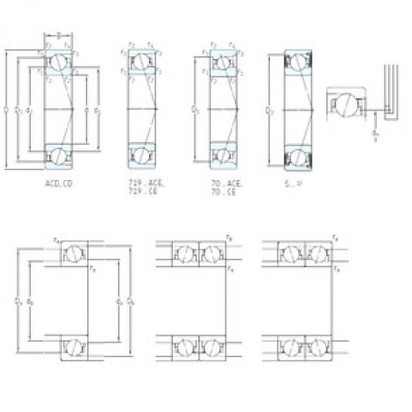 підшипник S7016 CD/HCP4A SKF #1 image