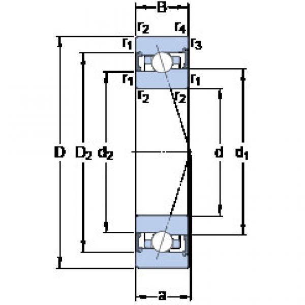 підшипник S7009 CB/HCP4A SKF #1 image