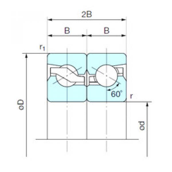 підшипник 45TAB10DB NACHI #1 image