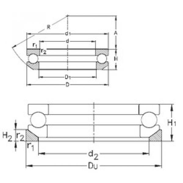 підшипник 53203+U203 NKE #1 image