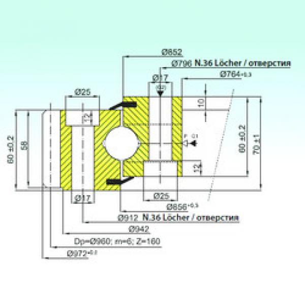 підшипник EB1.25.0854.200-1SPPN ISB #1 image