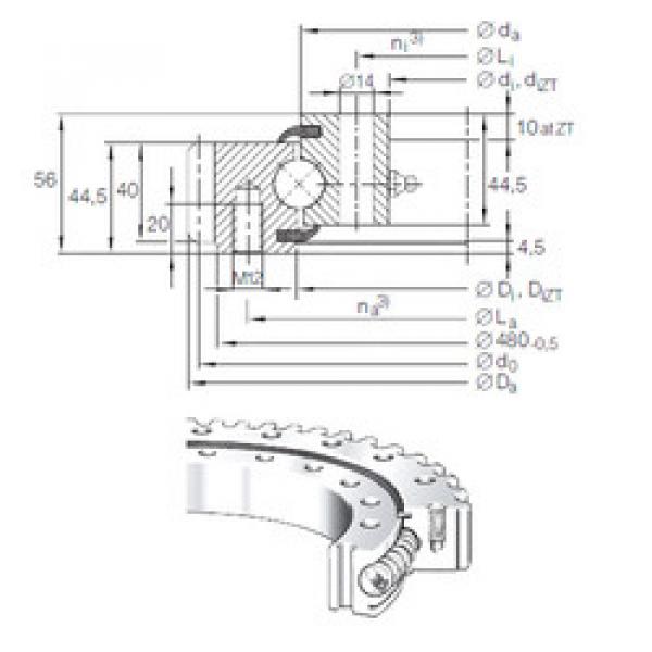 підшипник VSA 20 0414 N INA #1 image