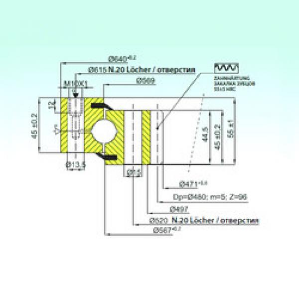 підшипник ZB1.20.0568.200-2RPPN ISB #1 image