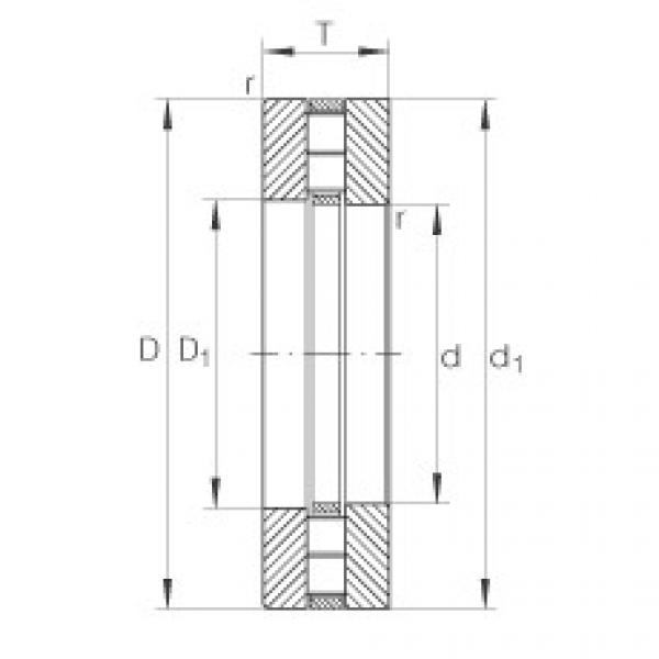 підшипник 89318-M INA #1 image