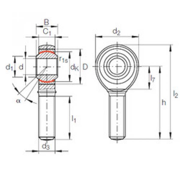 підшипник GAKFL 14 PW INA #1 image