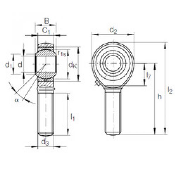 підшипник GAKL 6 PB INA #1 image