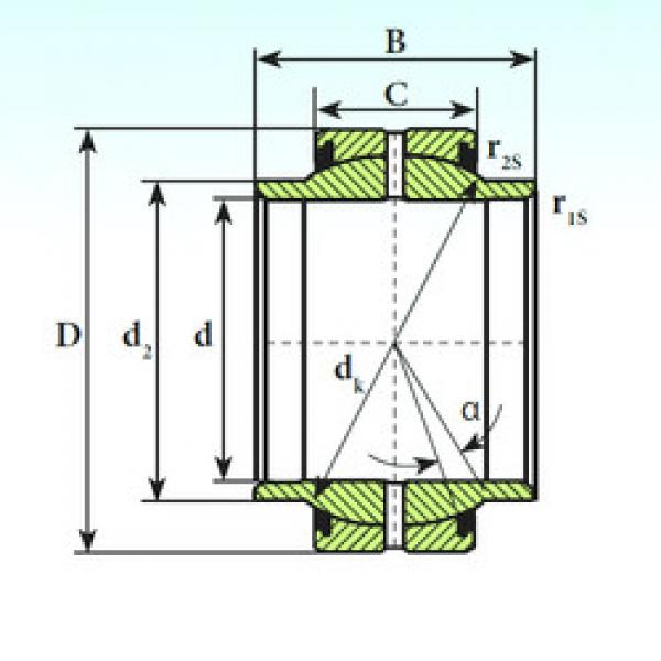 підшипник GEEM 60 ES 2RS ISB #1 image