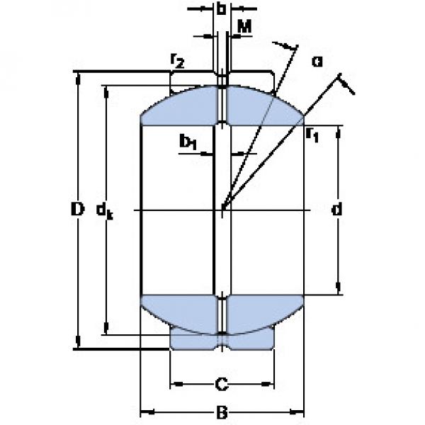 підшипник GEZH 204 ES SKF #1 image