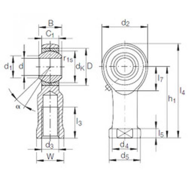 підшипник GIKFL 14 PB INA #1 image